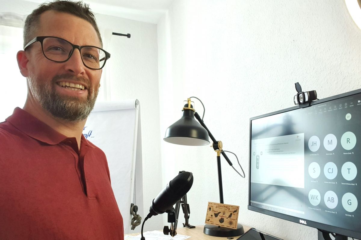 Resilienz Workshop - Leander beim Online-Seminar